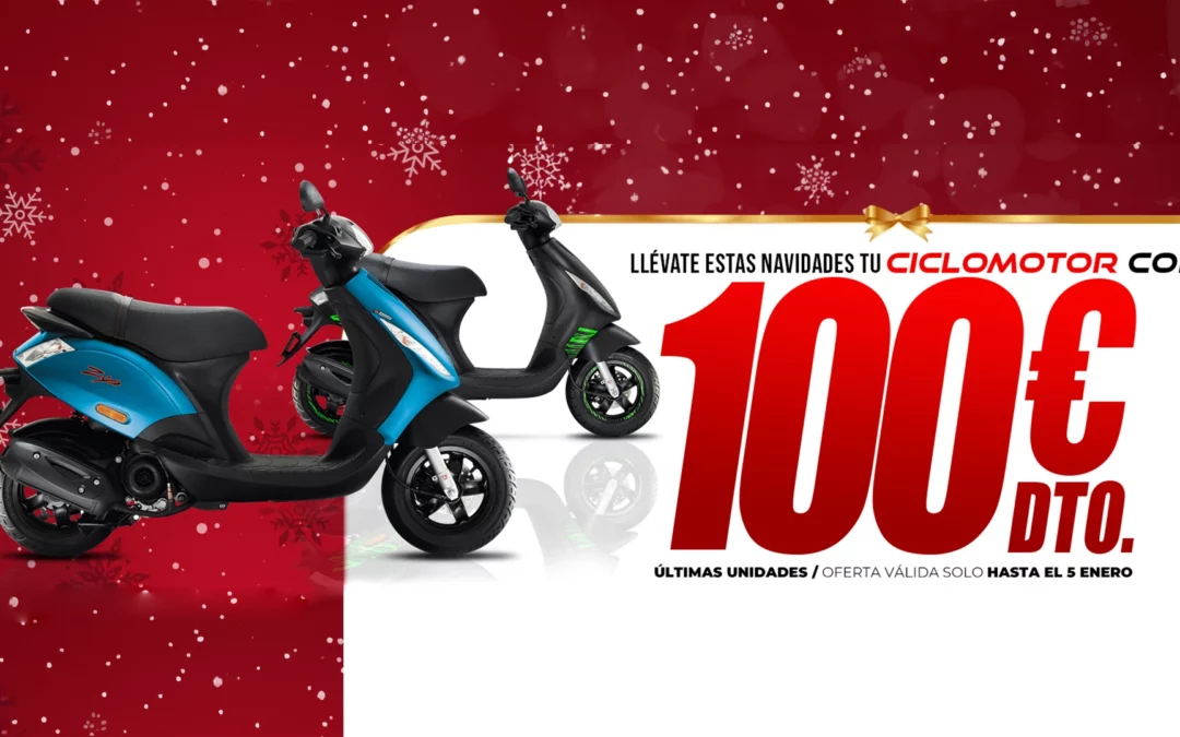 promocion navidad ciclomotores 100 euros descuento
