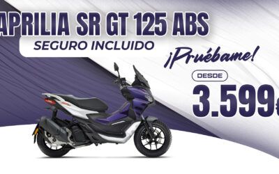 Aprilia SR GT 125 ABS con seguro incluido