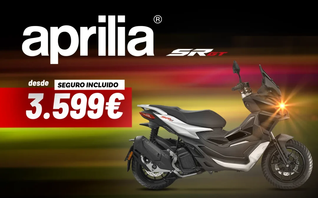 Aprilia SR GT 125 ABS con seguro incluido